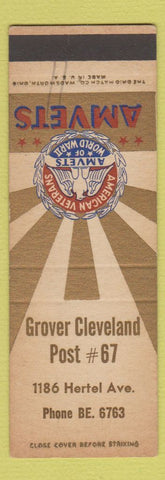 Matchbook Cover - AMVETS Grover Cleveland Post SAMPLE