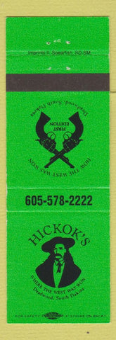 Matchbook Cover - Hickock's Deadwood SD Wild Bill