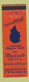 Matchbook Cover - Monticello Hotel Thomas Jefferson Charlottesville VA