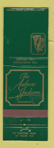 Matchbook Cover - Andrew Jackson Restaurant New Orleans LA