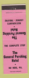 Matchbook Cover - General Pershing Hotel Du Bois PA WEAR