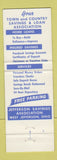 Matchbook Cover - Jefferson Savings West Jefferson OH