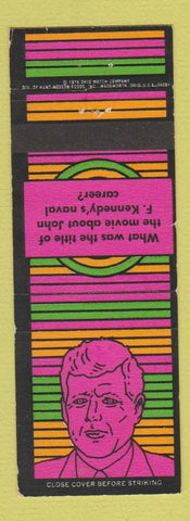 Matchbook Cover - Trivia John F Kennedy Navy PT 109