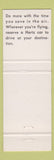 Matchbook Cover - Hertz Car Rentals TWA Airlines
