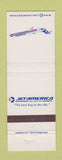 Matchbook Cover - Jet America Airlines Long Beach Chicago Dallas Fort Worth