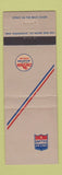 Matchbook Cover - United Airlines Chevron oil gas WEAR