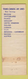 Matchbook Cover - Trans Canada Airlines WEAR