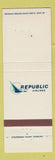 Matchbook Cover - Republic Airlines WEAR