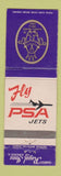 Matchbook Cover - PSA Jets Airlines Royal Inns