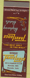 Matchbook Cover - Travel Lodge Motel Eriverside CA