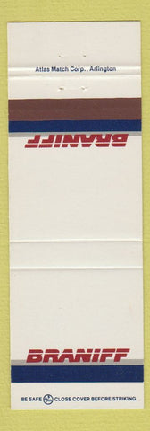Matchbook Cover - Braniff Airlines WHITE