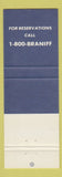 Matchbook Cover - Braniff Airlines WHITE