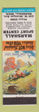 Matchbook Cover - Marshall Sport Center Sporting Goods Marshall MI