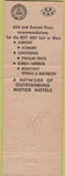 Matchbook Cover - Travel Lodge Motel Cabrillo San Diego CA