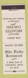 Matchbook Cover - Olde Fields Restaurant Owosso MI