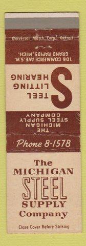 Matchbook Cover - Michigan Steel Supply Grand Rapids MI