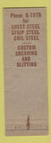 Matchbook Cover - Michigan Steel Supply Grand Rapids MI