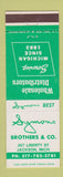 Matchbook Cover - Symons Brothers Distributors Jackson MI