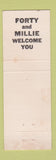 Matchbook Cover - Saylor's Restaurant East Harbor State Park OH