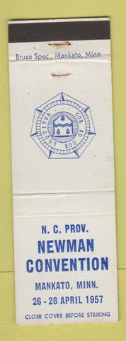 Matchbook Cover - NC Prov Newman Convention Mankato MN 1957