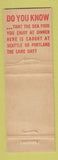 Matchbook Cover - Union Air Terminal Burbank CA restaurant