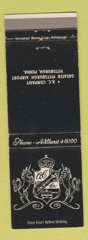 Matchbook Cover - AC Company Pittsburgh PA Airport