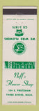 Matchbook Cover - Neff's Flower Shop Three River MI