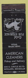 Matchbook Cover - American Cleaners Laundry Midland MI