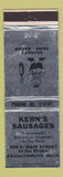 Matchbook Cover - Kern's Sausages Frankenmuth MI