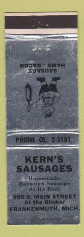 Matchbook Cover - Kern's Sausages Frankenmuth MI