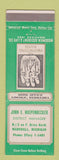 Matchbook Cover - John Huepenbecker Insurance Marshall MI
