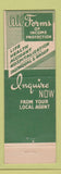 Matchbook Cover - John Huepenbecker Insurance Marshall MI