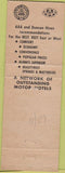 Matchbook Cover - Travel Lodge Motel Pacific Beach San Diego CA
