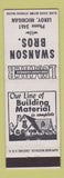 Matchbook Cover - Swanson Bros Leroy MI