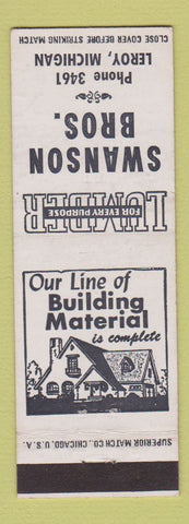 Matchbook Cover - Swanson Bros Leroy MI