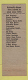 Matchbook Cover - SKF Ball Roller Bearings WC Du Comb Detroit MI