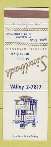 Matchbook Cover - Sindbads Restaurant Detroit MI
