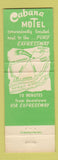 Matchbook Cover - Cabana Motel Coffee Shop Detroit MI