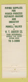 Matchbook Cover - WTA WT Andrews Powell Valves Pipe Fittings Detroit MI