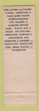 Matchbook Cover - Union Steel Stamp & Die Engravers Detroit MI