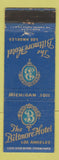 Matchbook Cover - Biltmore Hotel Los Angeles CA WEAR