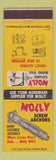 Matchbook Cover - Molly Screw Anchors Fasteners