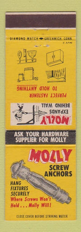 Matchbook Cover - Molly Screw Anchors Fasteners