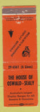 Matchbook Cover - House of Oswald Sealy Australia Christmas Sydney WEAR