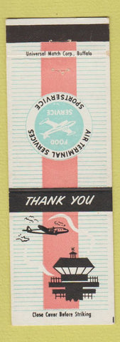 Matchbook Cover - Air Terminal Service Indianapolis IN Airport