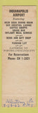 Matchbook Cover - Air Terminal Service Indianapolis IN Airport