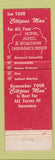 Matchbook Cover - Moore Insurance Agency Marshall MI
