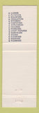 Matchbook Cover - Blue Diamond Battle Creek MI lumber plywood