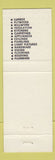 Matchbook Cover - Blue Diamond Battle Creek MI lumber plywood