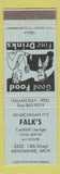 Matchbook Cover - Falk's Restaurant Menominee MI